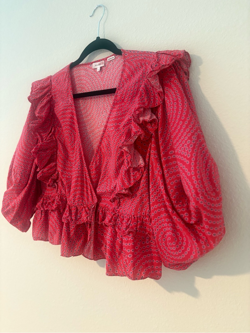 RHODE Ruffle Peplum Blouse - Picture 5 of 9